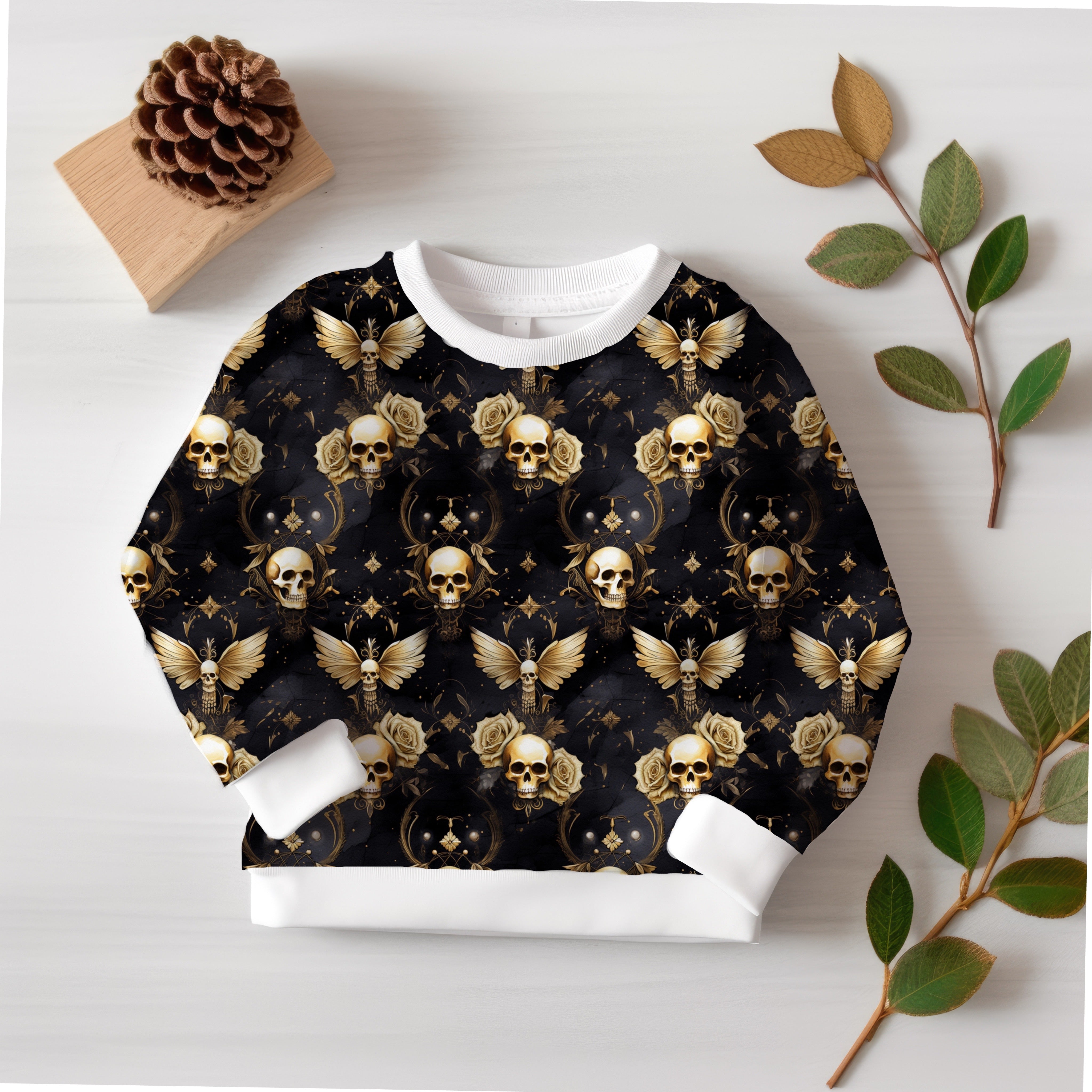 Flügel Totenkopf Halloween